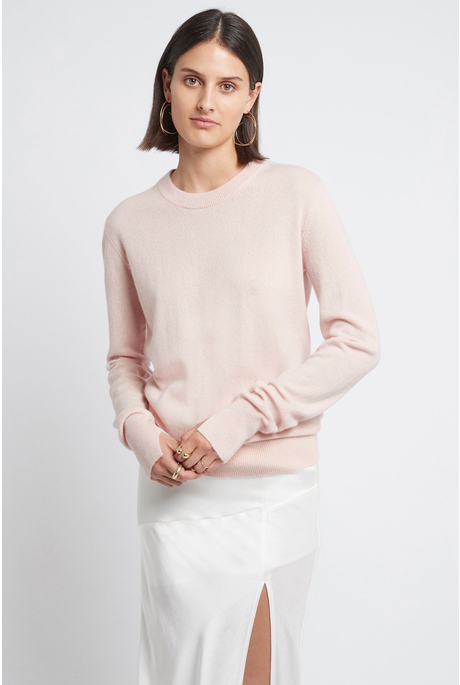 AERIN CASHMERE SWEATER (BLUSH)