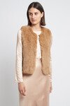 CELINE FUR VEST (TAN)