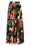 TIERS GONE BY SKIRT (BLACK FLORAL)