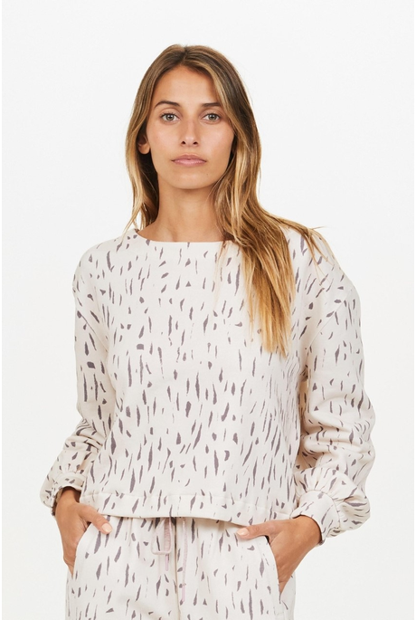 DUNES LEO JACKI SWEATSHIRT (PEARL)