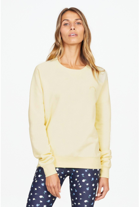 BONDI SMALL HORSESHOE CREW SWEATSHIRT (LEMON)