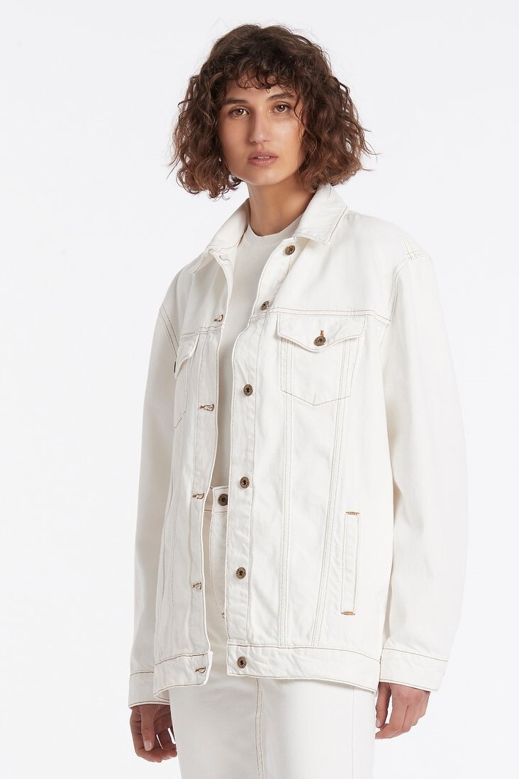 Denim Jacket (Ivory) | SIR Winter 21 | Lynn Woods