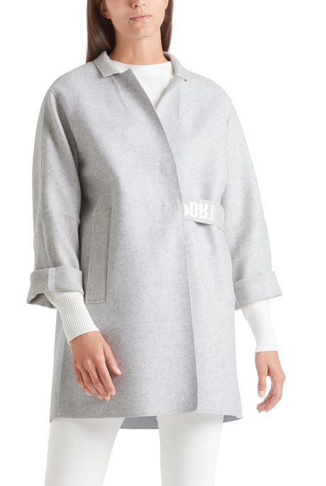 CASUAL LONG JACKET (SILVER GREY)- MARC CAIN WINTER 21