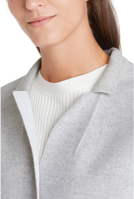 CASUAL LONG JACKET (SILVER GREY)- MARC CAIN WINTER 21
