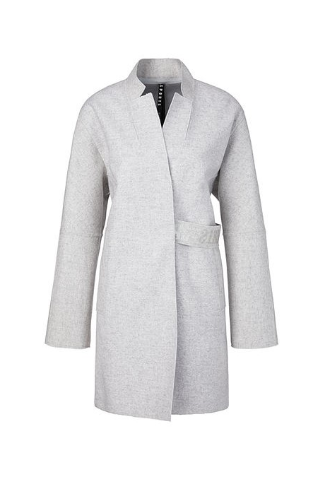 CASUAL LONG JACKET (SILVER GREY)- MARC CAIN WINTER 21