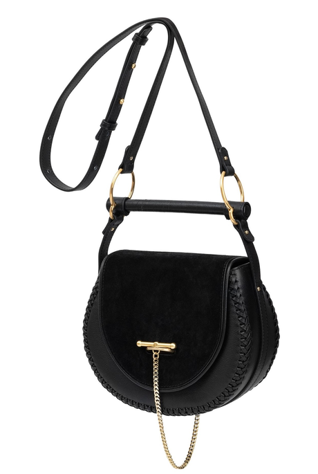 THE BABYLON FOB BAG (BLACK SUEDE)