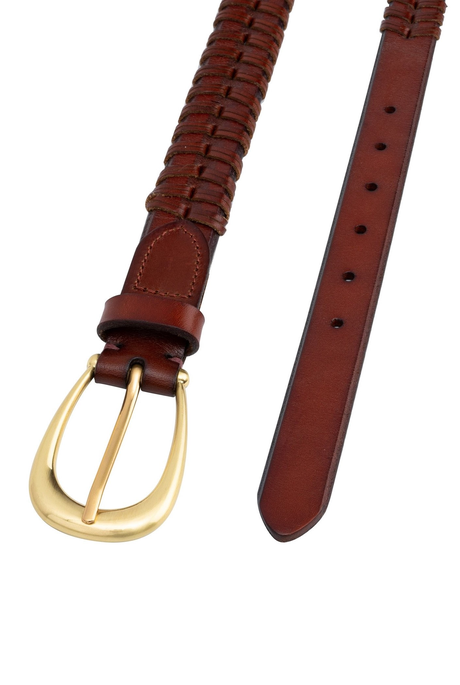 THE CLARISSE WOVEN BELT (VINTAGE TAN)