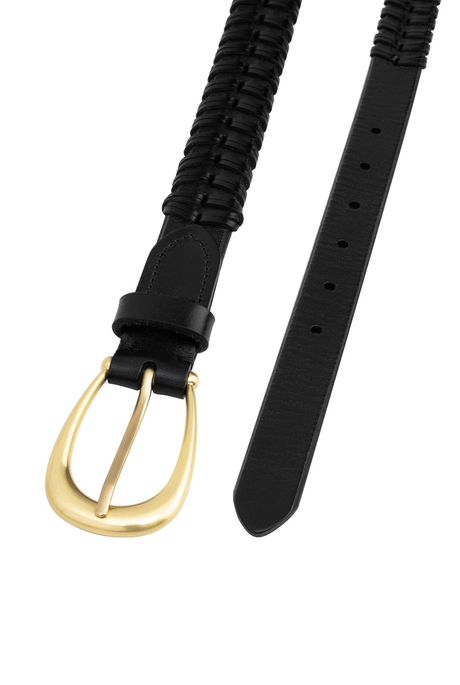 THE CLARISSE WOVEN BELT (VINTAGE BLACK)