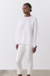 HARPER COTTON CASHMERE KNIT (OPTICAL WHITE)