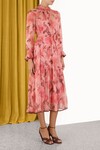 CONCERT TUBULAR MIDI DRESS (PINK PEONIES)