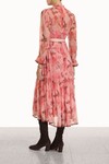 CONCERT TUBULAR MIDI DRESS (PINK PEONIES)