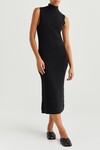 CASPER COTTON CASHMERE DRESS (BLACK)