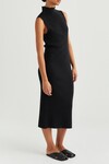 CASPER COTTON CASHMERE DRESS (BLACK)