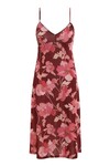 CONCERT FLUTTER DRESS (BURGUNDY PEONIES)