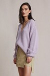 WILLA V NECK JUMPER (LAVENDER)