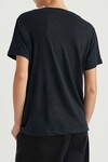 KHALO LINEN TEE (BLACK)