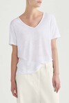 KHALO LINEN TEE (WHITE)