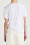 KHALO LINEN TEE (WHITE)