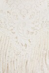 CONCERT TEXTURED LACE BLOUSE (CREAM)