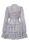 MEMENTO BIB MINI DRESS (BLACK + WHITE CHECK)