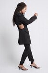 UNIVERSAL CUTOUT BLAZER (BLACK)