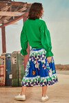 SPLICE WORLD SKIRT (BLUE FLORAL)