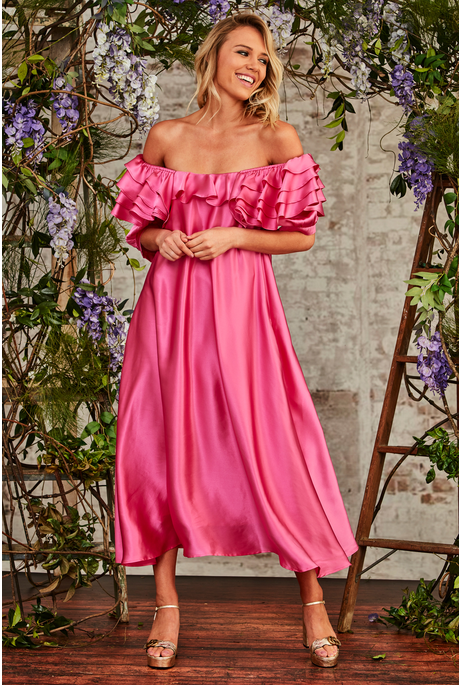 WE FRILL BE DANCING DRESS (FUCHSIA)