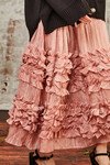 FRILL DON'T CARE SKIRT (DUSKY PINK )