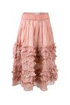 FRILL DON'T CARE SKIRT (DUSKY PINK )