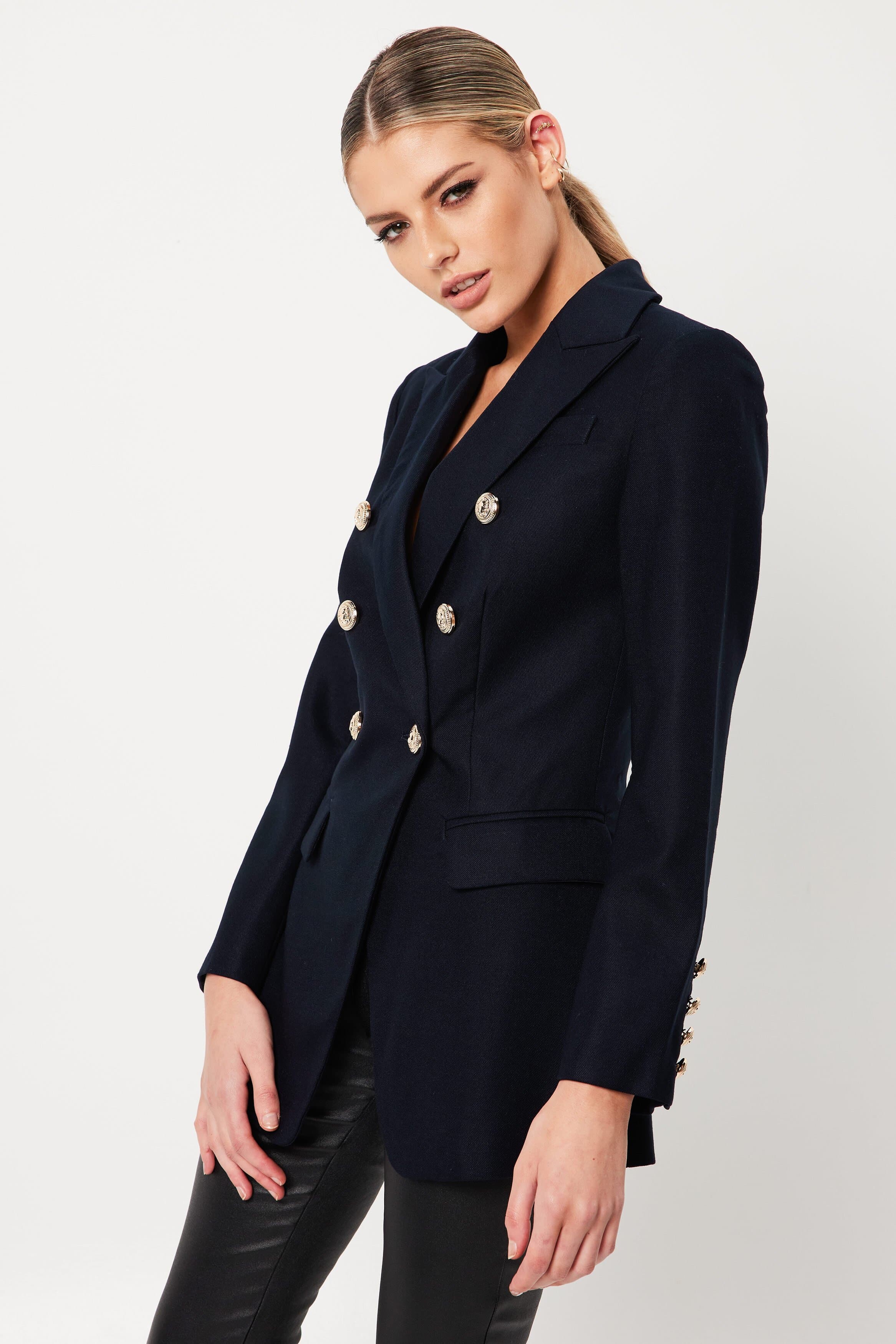 THE SIGNATURE BLAZER (NAVY)- MOSSMAN AUTUMN WINTER 22 Boxing Day Sale