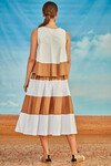 STRIPE DREAM SKIRT (WHITE/CARAMEL)