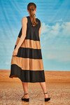 I'VE GOT THE SCOOP DRESS (BLACK/CARAMEL)