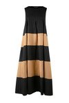 I'VE GOT THE SCOOP DRESS (BLACK/CARAMEL)