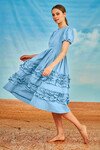 RUFFLE LOVER DRESS (CORNFLOWER BLUE)