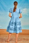 RUFFLE LOVER DRESS (CORNFLOWER BLUE)