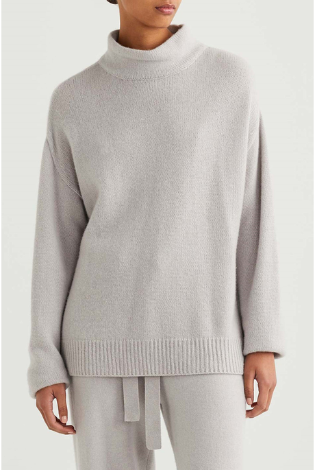 MOSS CASHMERE SWEATER (DARK ZEPHYR)