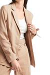 LINEN BLEND JACKET (BISQUE)