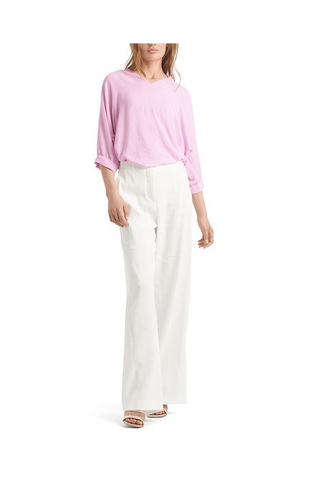 LINEN BLEND HIGH WAISTED PANT (OFF WHITE)