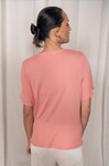 SILK RIBBED T-SHIRT (ROSEATE)