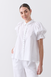 SARA LINEN SHIRT (OPTICAL WHITE)