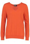 COTTON V SLOUCHY JUMPER (FLAME)