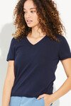 LITTLE V TEE (NAVY)