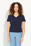 LITTLE V TEE (NAVY)