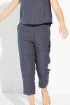 GRID RELAXED PANTS (CHARCOAL)