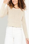 LINEN CROP JUMPER (GRAIN)