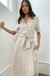 LADY VINCENT DRESS (NATURAL LINEN)