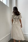 LADY VINCENT DRESS (NATURAL LINEN)