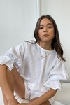 PETAL BLOUSE (WHITE LINEN)