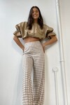 MILLY PANT (GINGHAM LINEN)