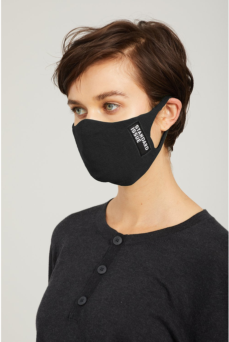 ZERO WASTE COTTON FACE MASK (BLACK)